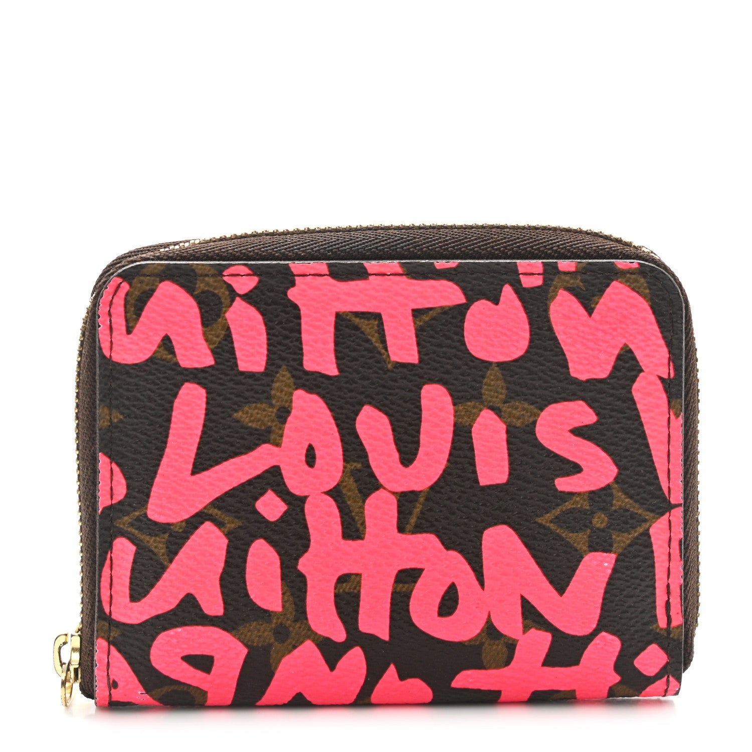 Louis Vuitton Monogram Graffiti Zippy Coin Purse Fuchsia 1 of 7