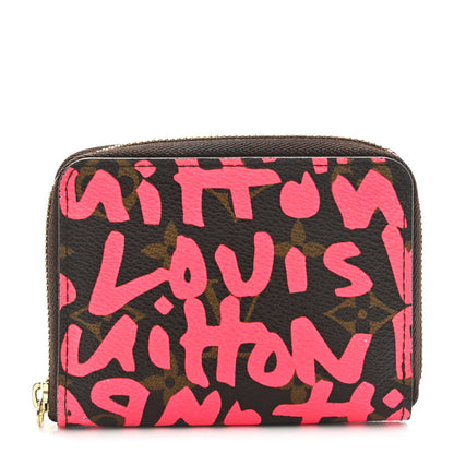 Louis Vuitton Monogram Graffiti Zippy Coin Purse Fuchsia 1 of 7