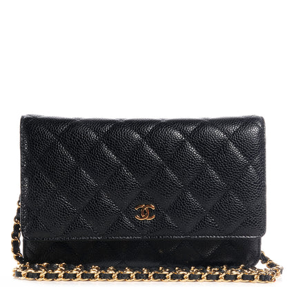 Chanel Caviar Quilted Wallet On Chain WOC Black 1 of 10