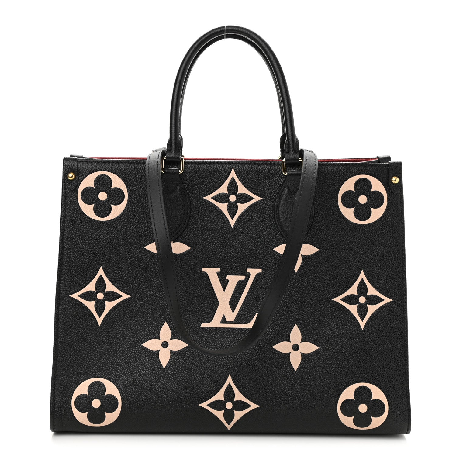 Louis Vuitton Empreinte Monogram Giant Onthego MM Black Beige 1 of 7