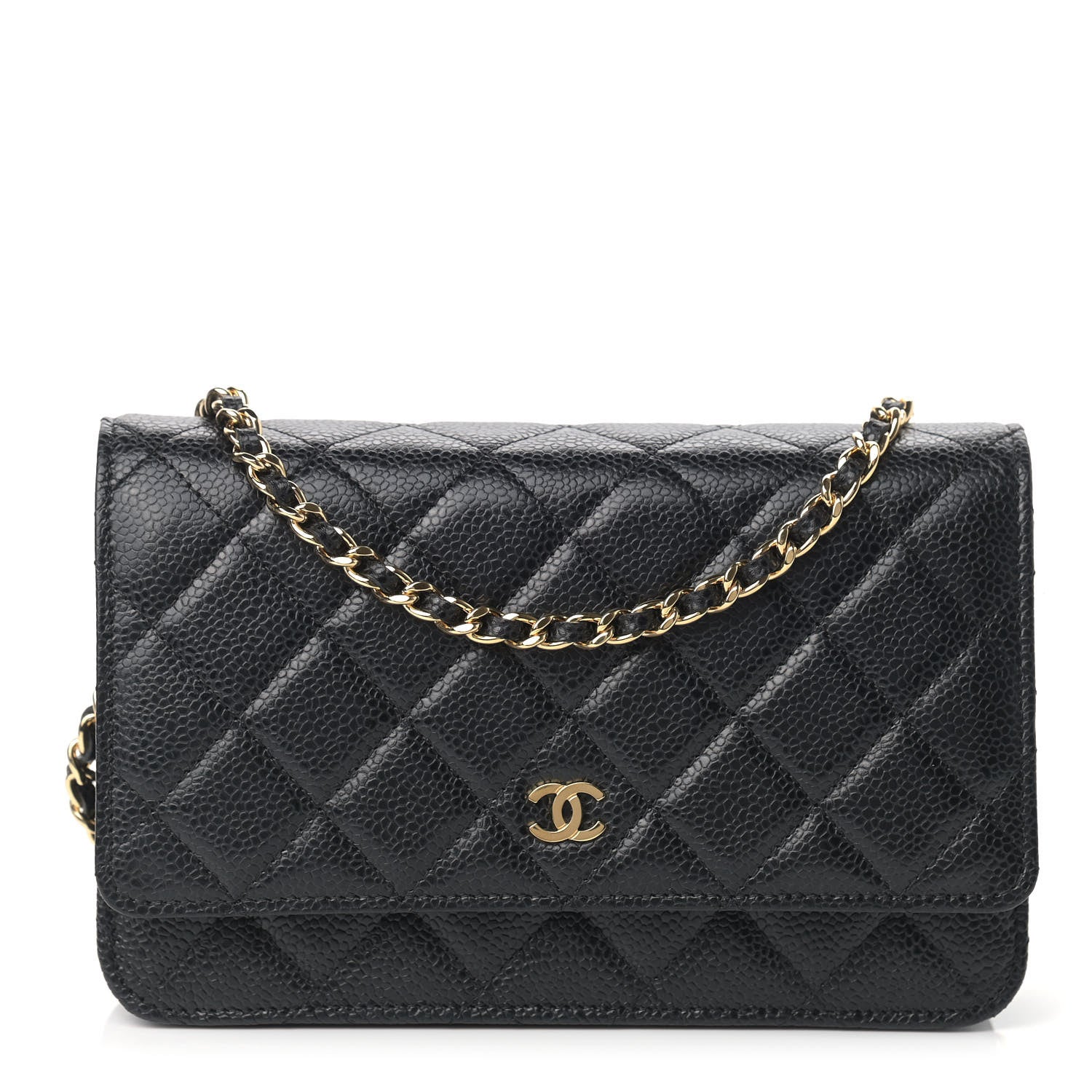 Chanel Caviar Quilted Wallet On Chain WOC Black 1 of 15