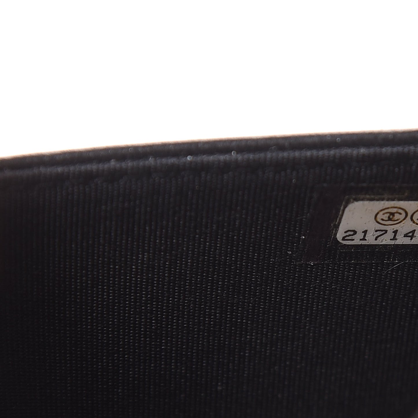 Goatskin Quilted Diamond CC Wallet On Chain WOC Black