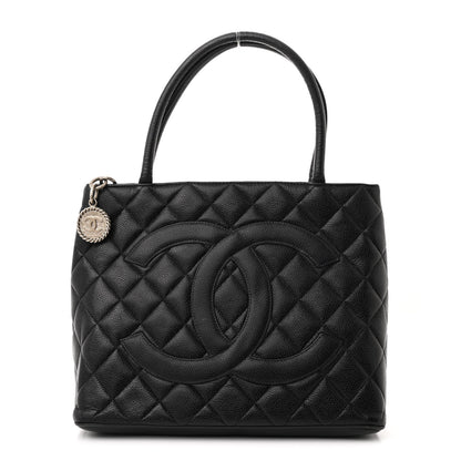 Chanel Caviar Quilted Medallion Tote Black 1 of 11