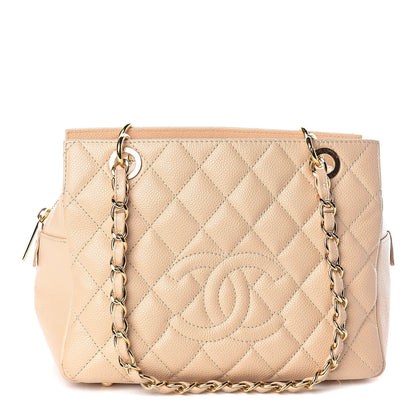 Chanel Caviar Quilted Petit Timeless Tote PTT Beige 1 of 11