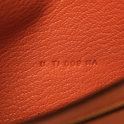 Hermes Chèvre Mysore Bearn Gusset Wallet Orange 7 of 7