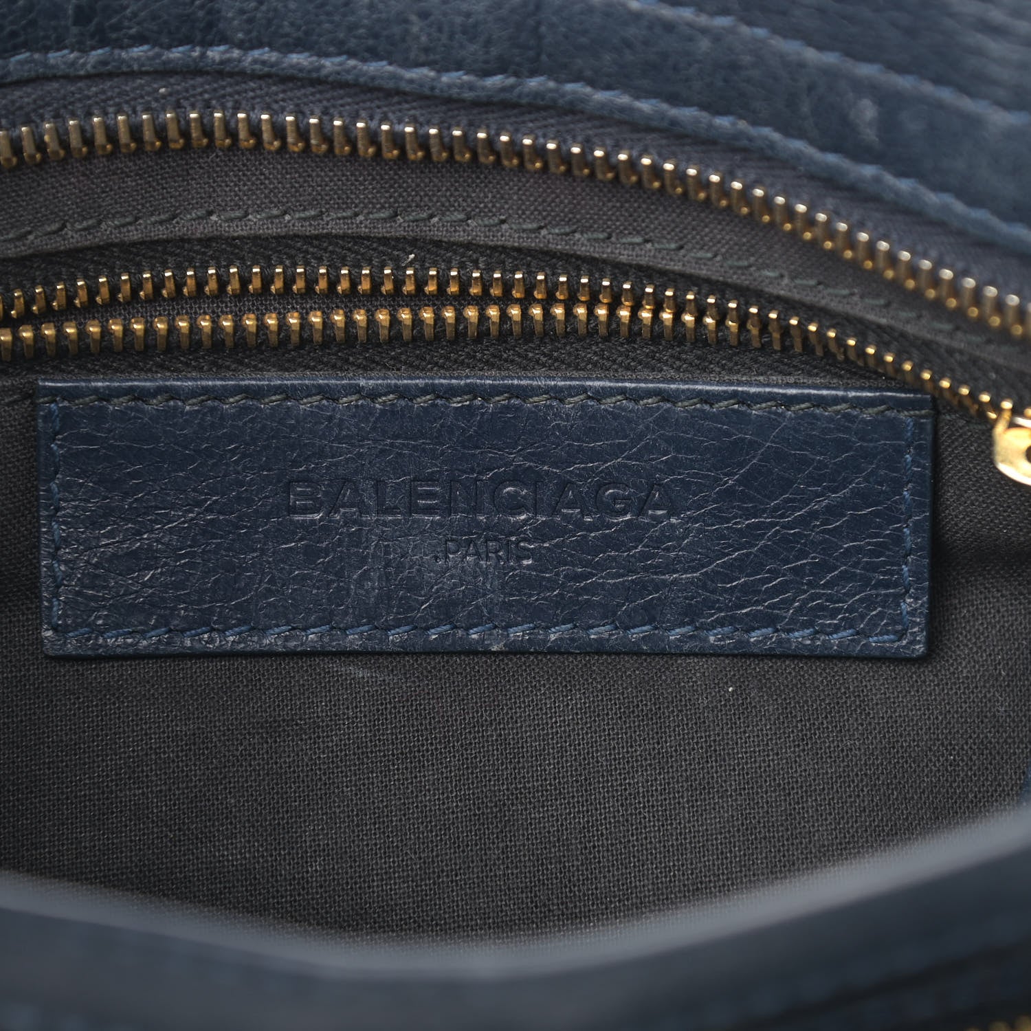 Balenciaga Agneau Giant 12 Gold Hardware Mini City Bleu Obscur 6 of 13