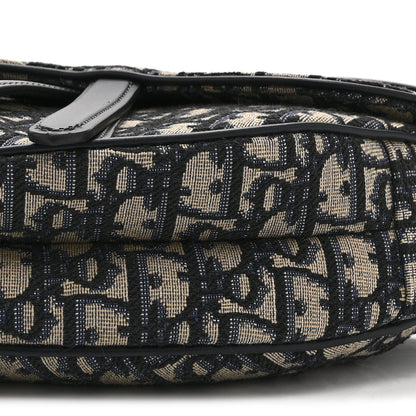 Christian Dior Oblique Saddle Bag Blue 10 of 10