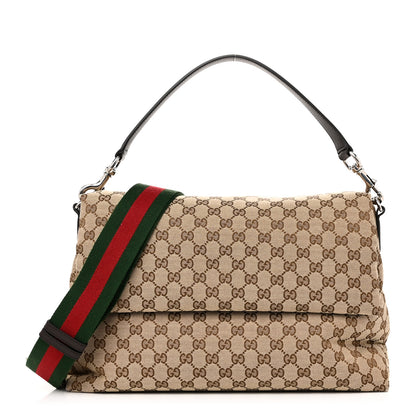 Gucci GG Monogram Large Crossbody Bag Dark Brown 1 of 9