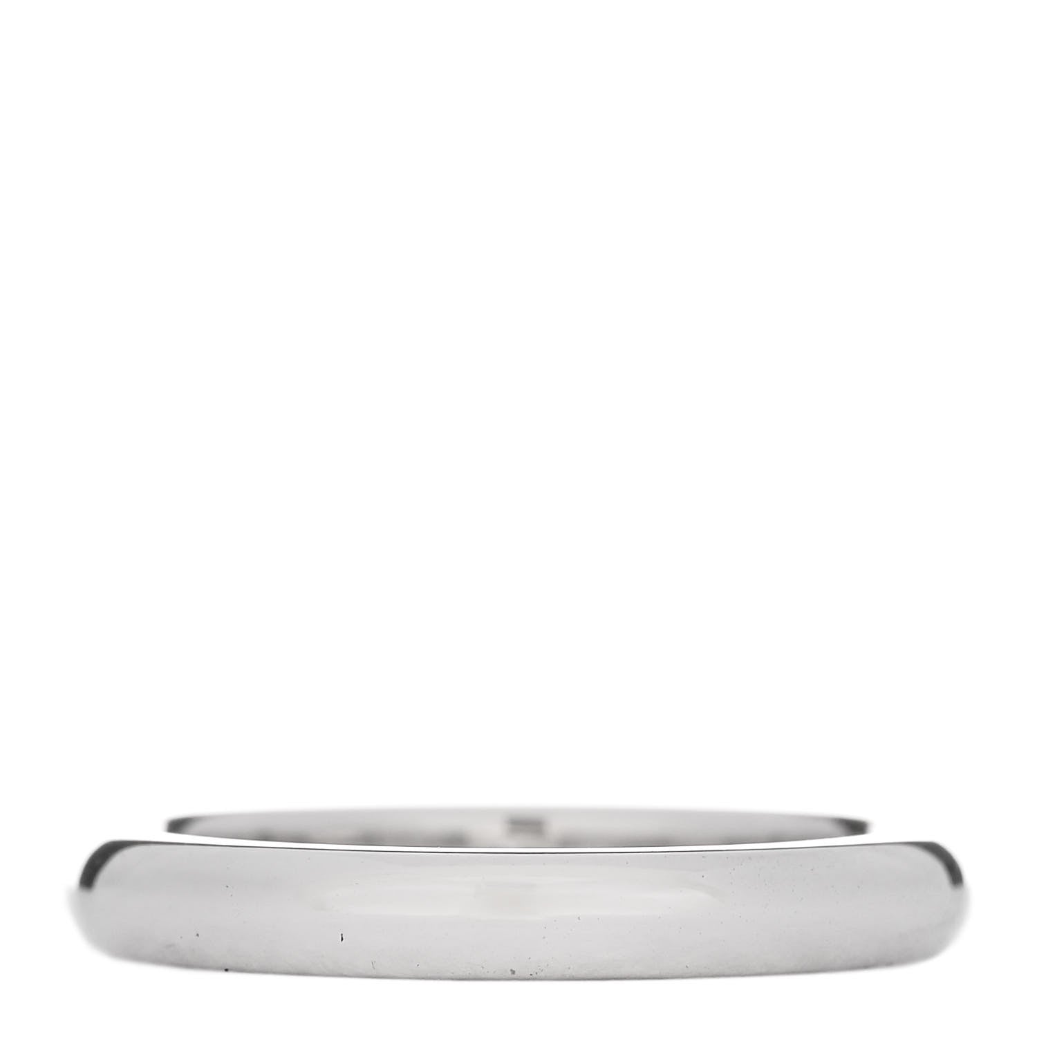 Tiffany Platinum Diamond Elsa Peretti Band Ring 50 5.5 3 of 5