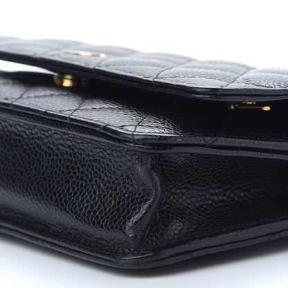 Chanel Caviar Quilted Wallet On Chain WOC Black 9 of 9
