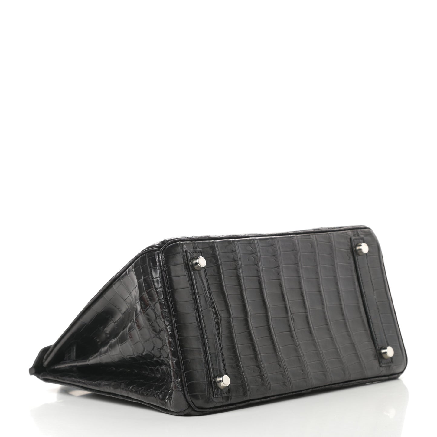 Matte Niloticus Crocodile Birkin 30 Black