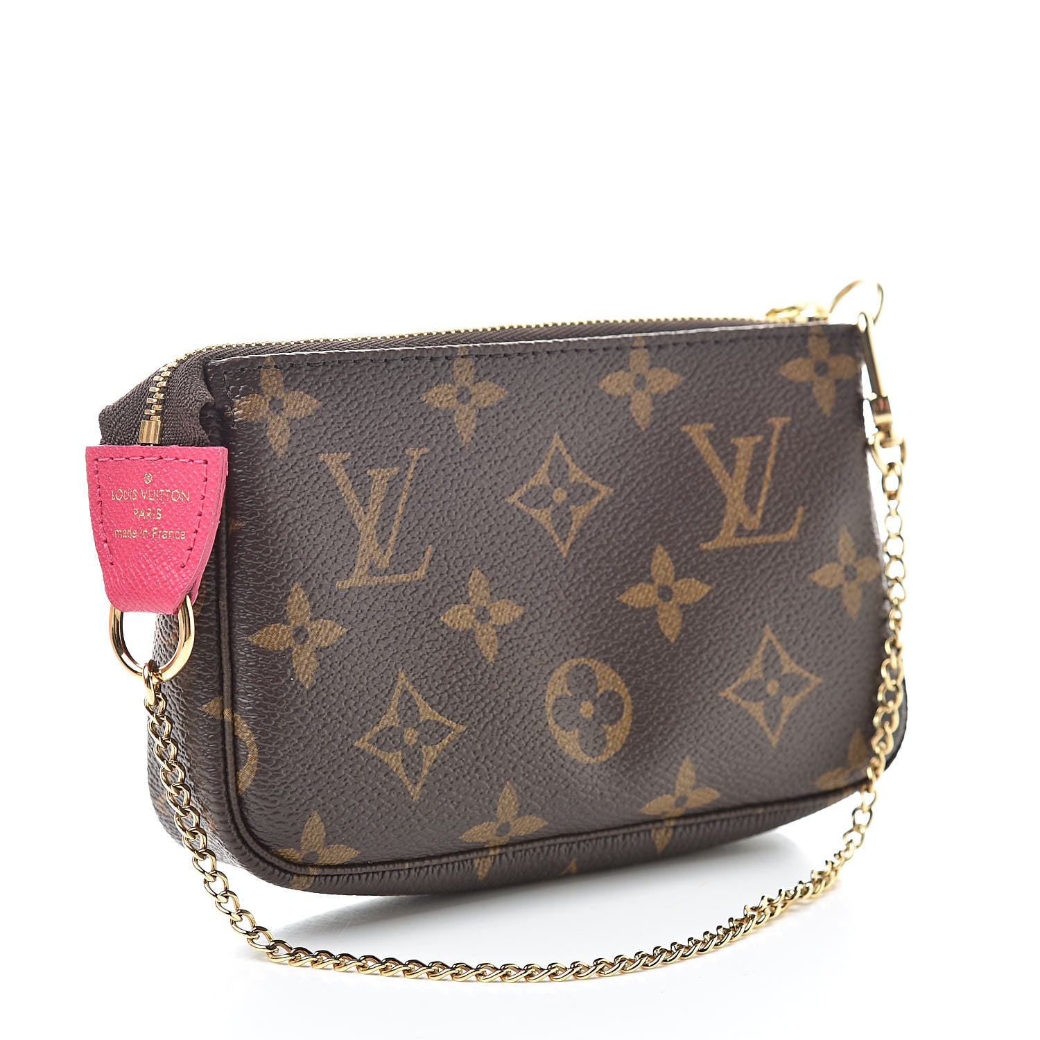 Louis Vuitton Monogram 2019 Christmas Animation Mini Courchevel Pochette Accessories Fuchsia 3 of 8