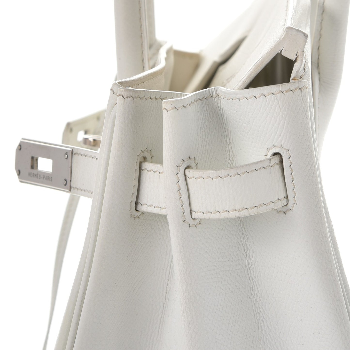 Epsom Birkin 30 White
