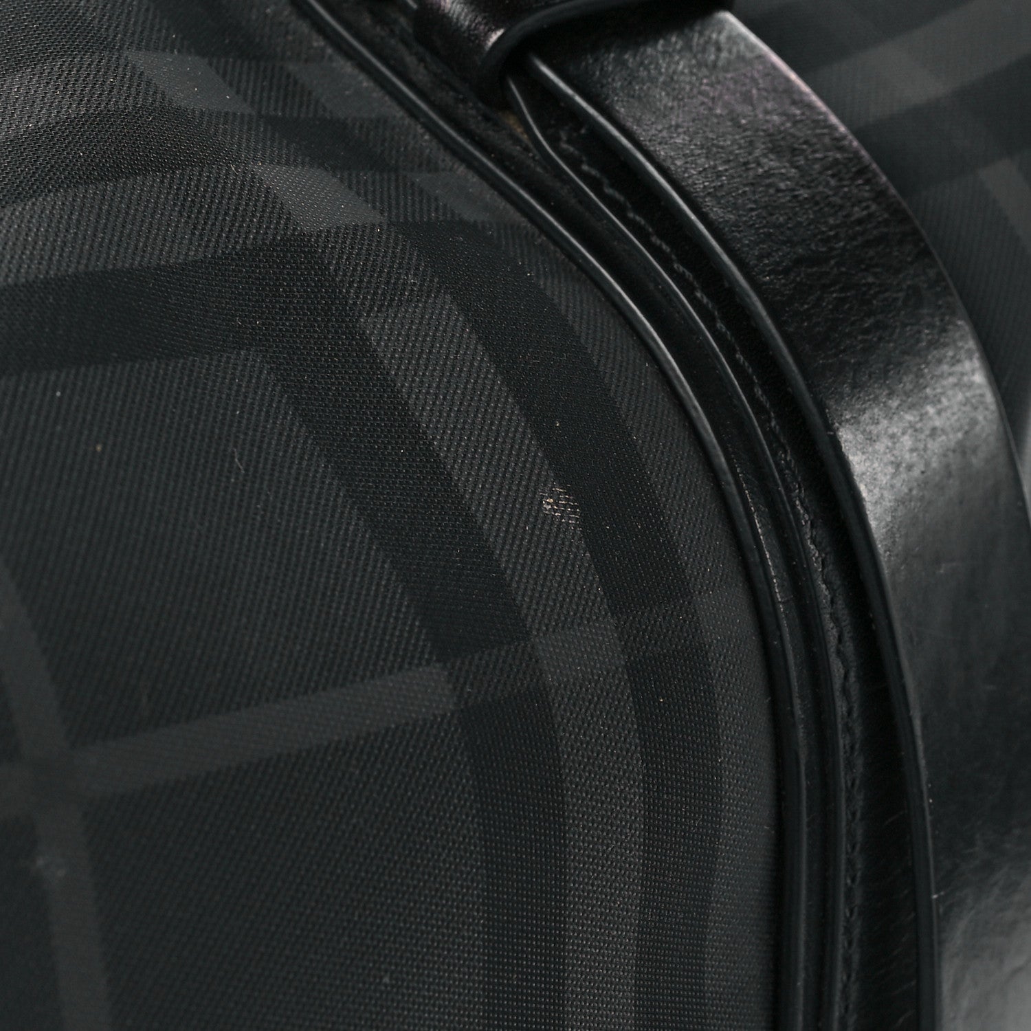 Burberry Nylon Smoked Check Weekend Duffle Bag Black 16 of 18