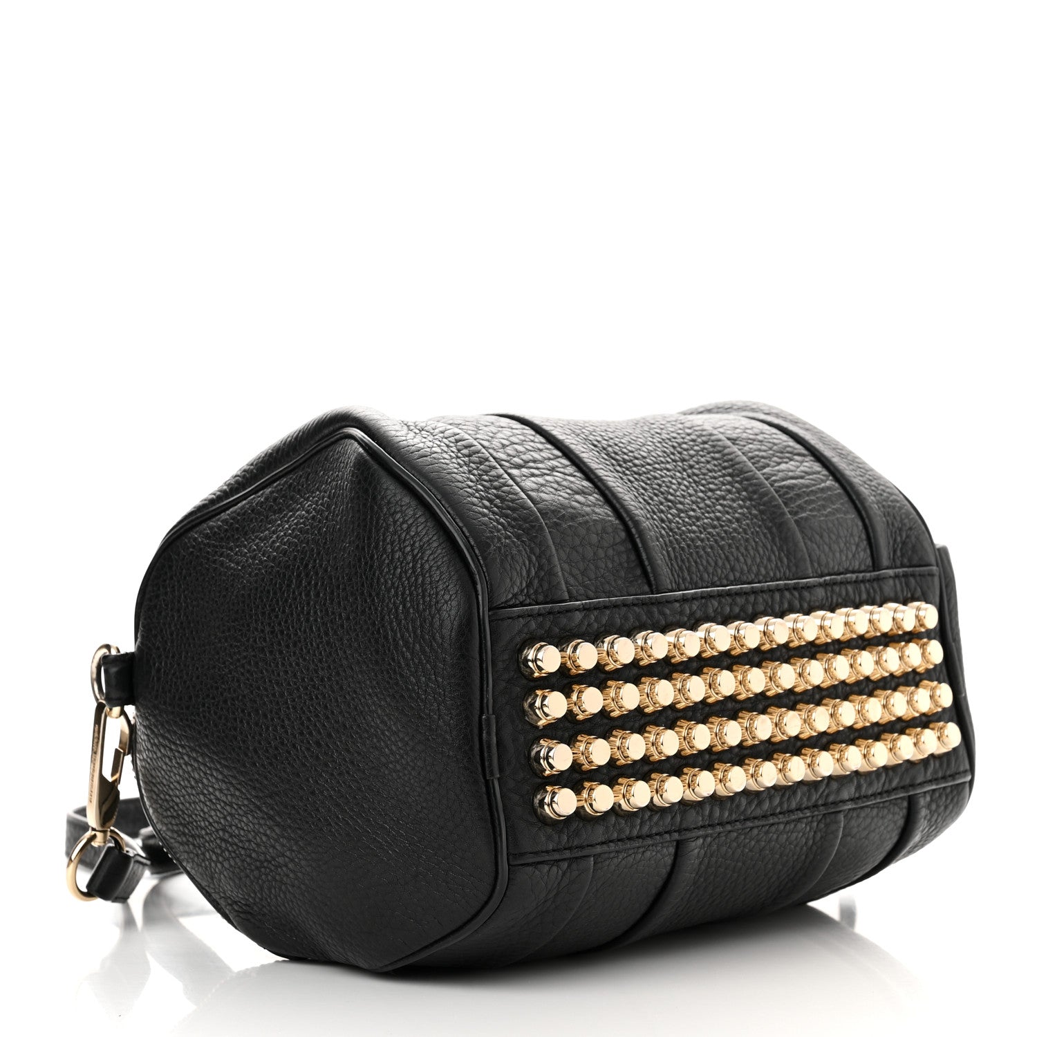 Alexander Wang Pebbled Lambskin Mini Rockie Black Gold Hardware 4 of 10