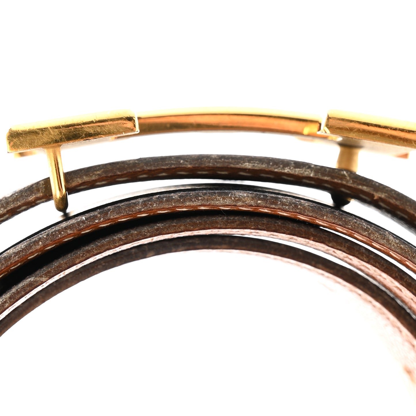 Box Epsom 32mm H Belt 80 32 Black Gold