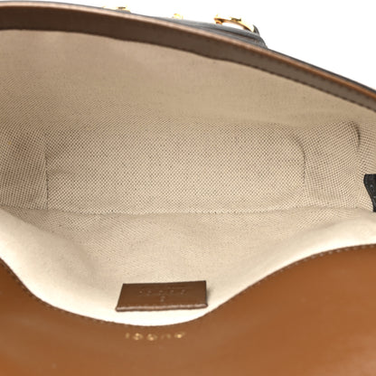 Gucci GG Supreme Monogram Web Mini Horsebit 1955 Shoulder Bag Beige Brown Sugar 5 of 10