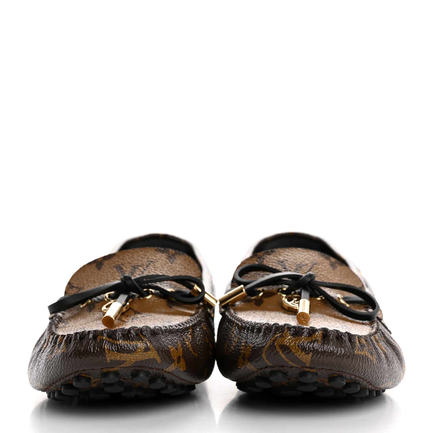 Louis Vuitton Patent Reverse Monogram Gloria Loafers 41 3 of 10