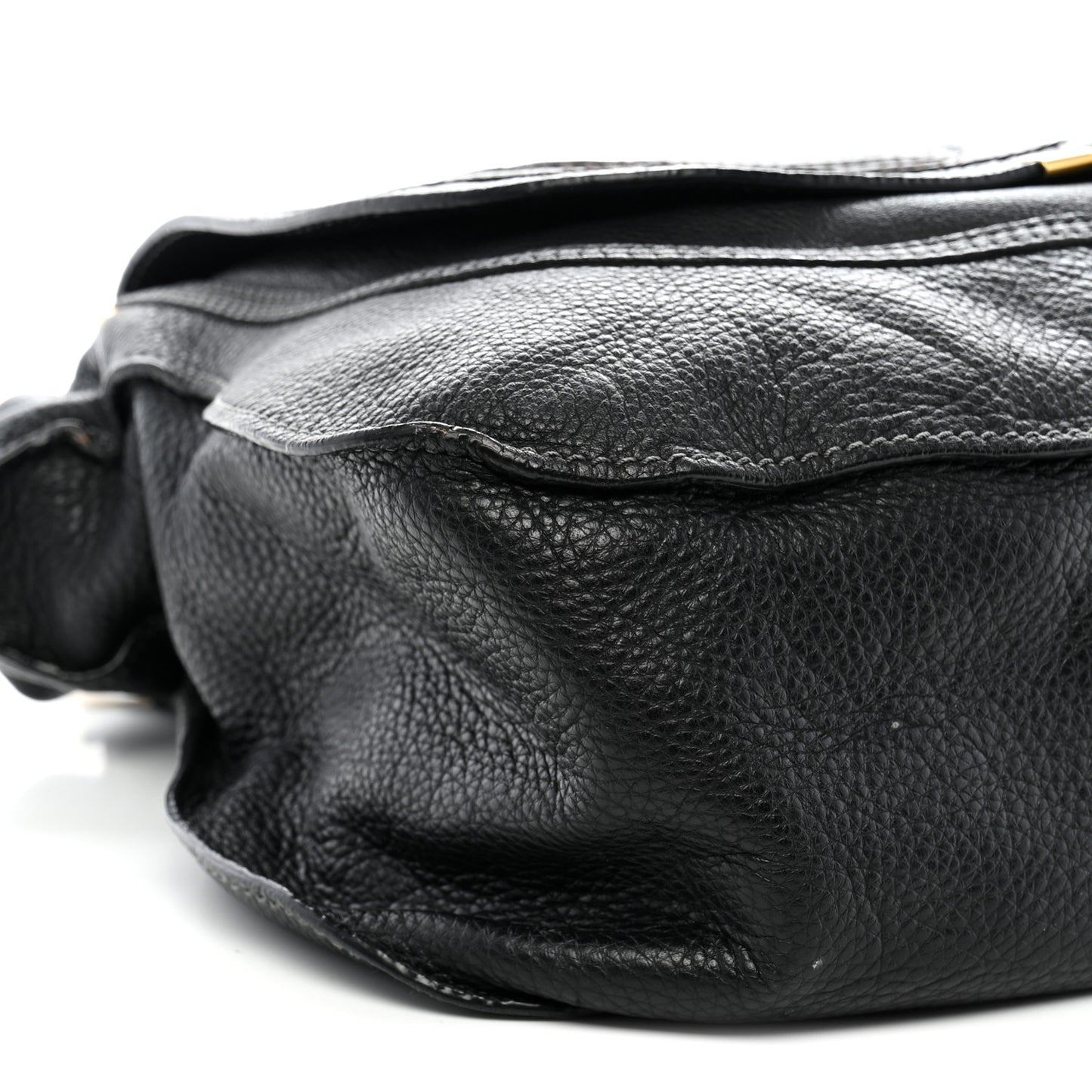 Calfskin Large Marcie Satchel Black Black