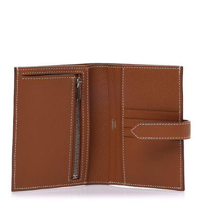 Hermes Epsom Bearn Compact Wallet Gold 5 of 9