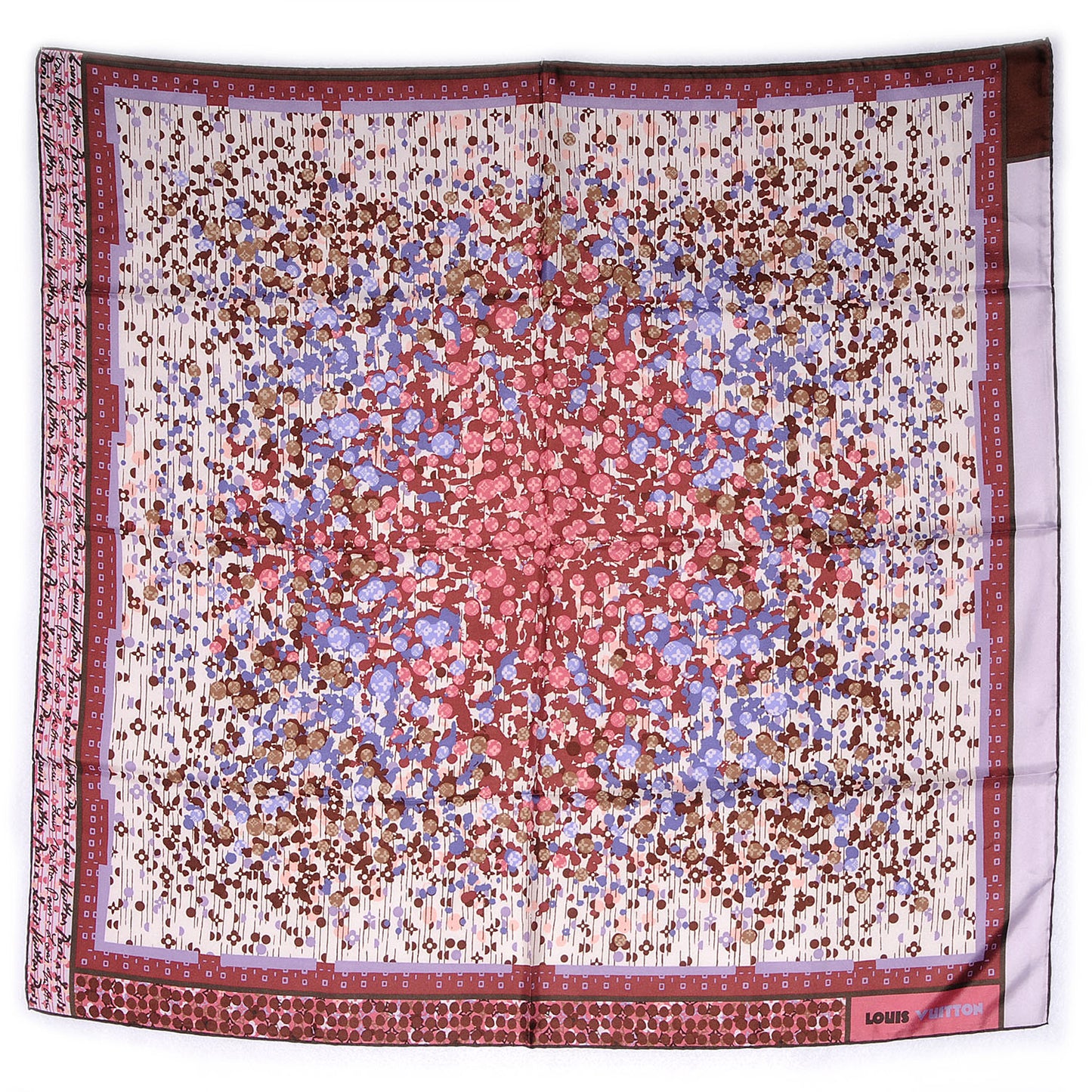 Monogram Silk Jazzy Square Scarf
