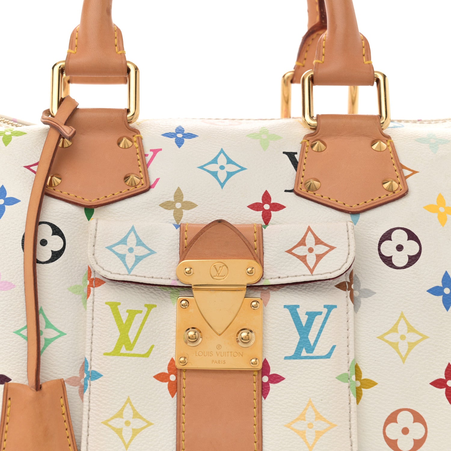 Louis Vuitton Monogram Multicolor Speedy 30 White 6 of 8