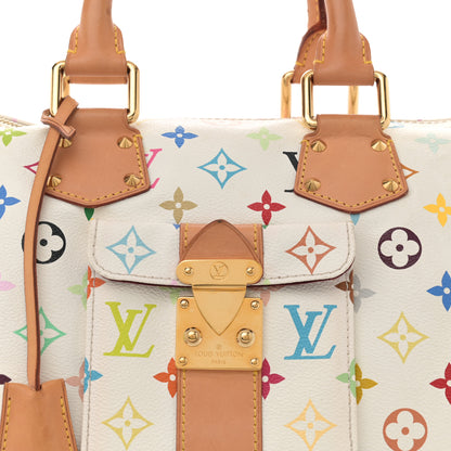 Louis Vuitton Monogram Multicolor Speedy 30 White 6 of 8