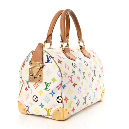 Louis Vuitton Monogram Multicolor Speedy 30 White 3 of 12