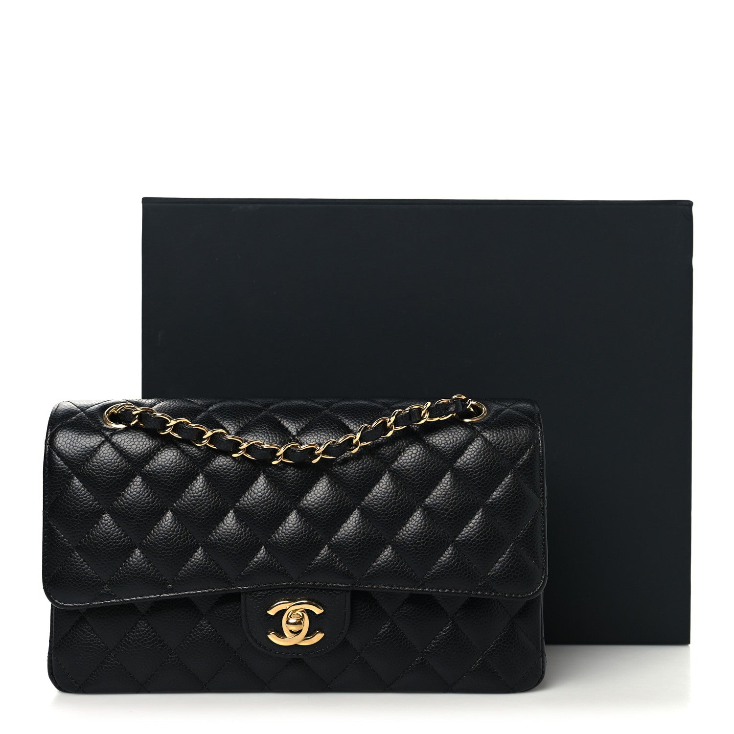 Chanel Caviar Quilted Medium Double Flap Black 11 of 11