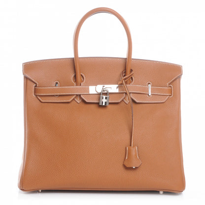 Hermes Togo Birkin 35 Gold 1 of 9