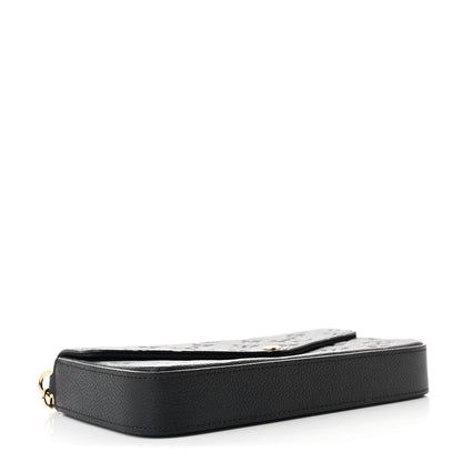 Louis Vuitton Empreinte Pochette Felicie Chain Wallet Black 5 of 13