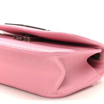 Balenciaga Calfskin Stripe Embossed Gossip Chain Bag XS Candy Pink 9 of 9