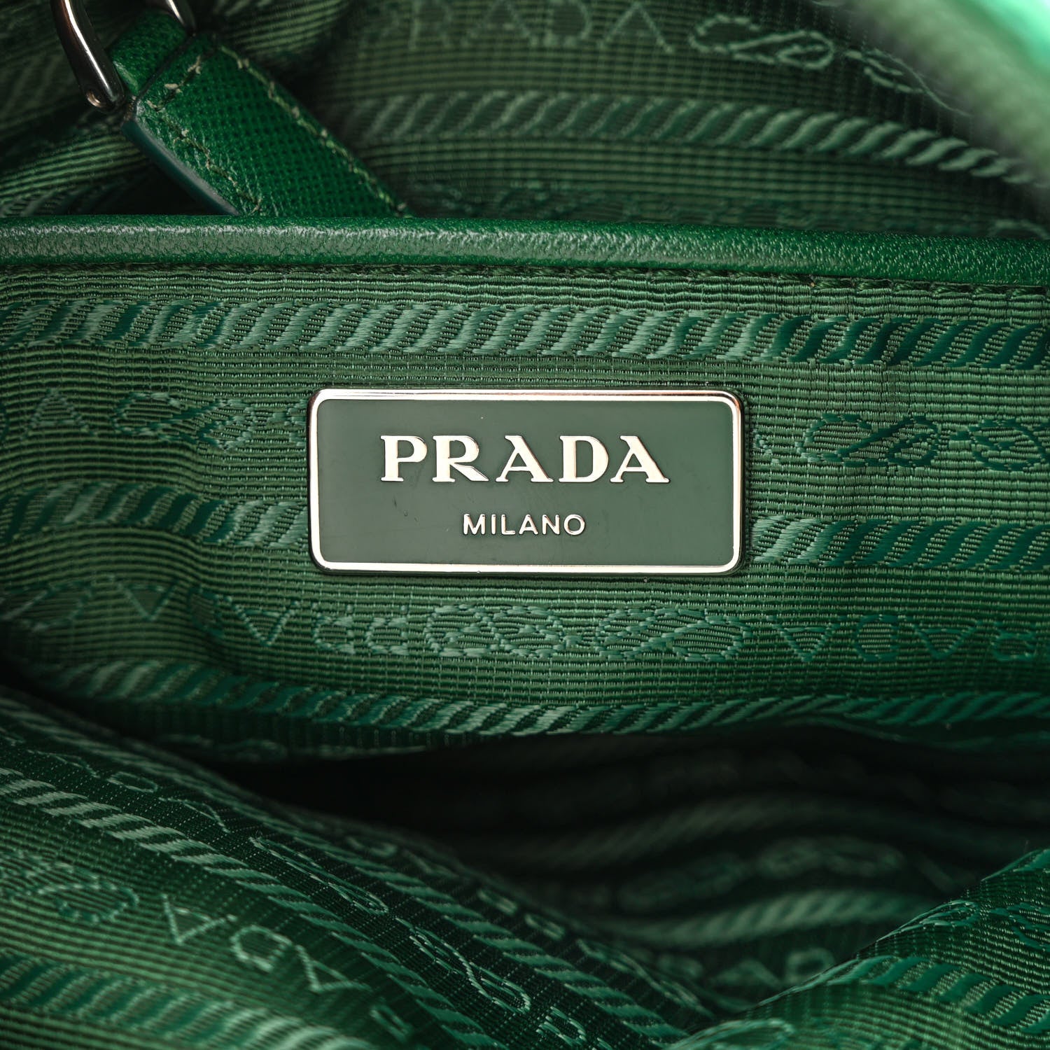 Prada Tessuto Nylon Saffiano Flat Messenger Bag Oleandro 6 of 12
