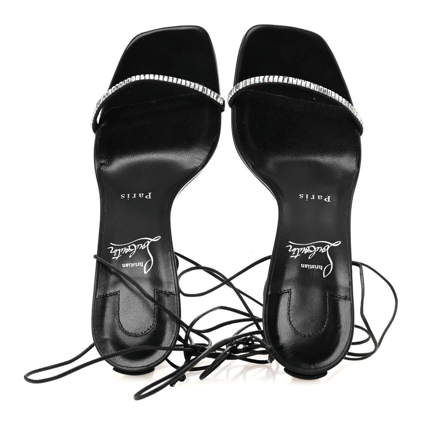 Kid Suede Condora Lacestrass 85 Sandals 37.5 Black
