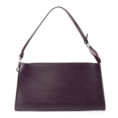 Louis Vuitton Epi Pochette Accessories 24 Cassis 1 of 10