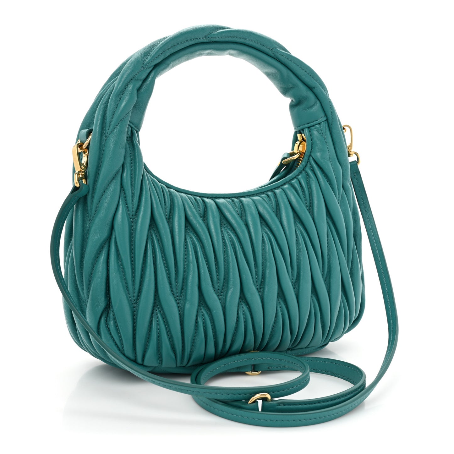 Nappa Matelasse Small Wander Hobo Laguna