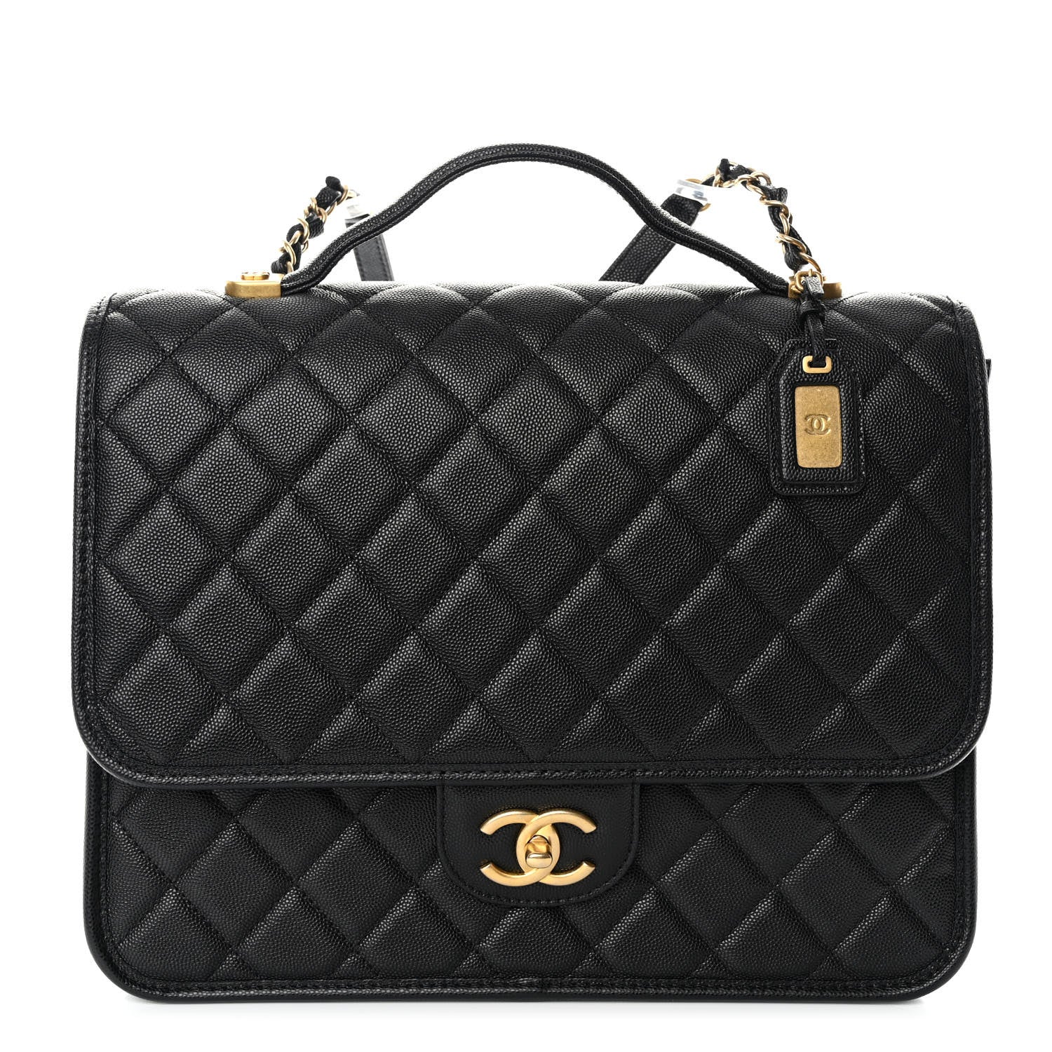 Chanel Caviar Quilted School Memory Backpack Black 1 of 9