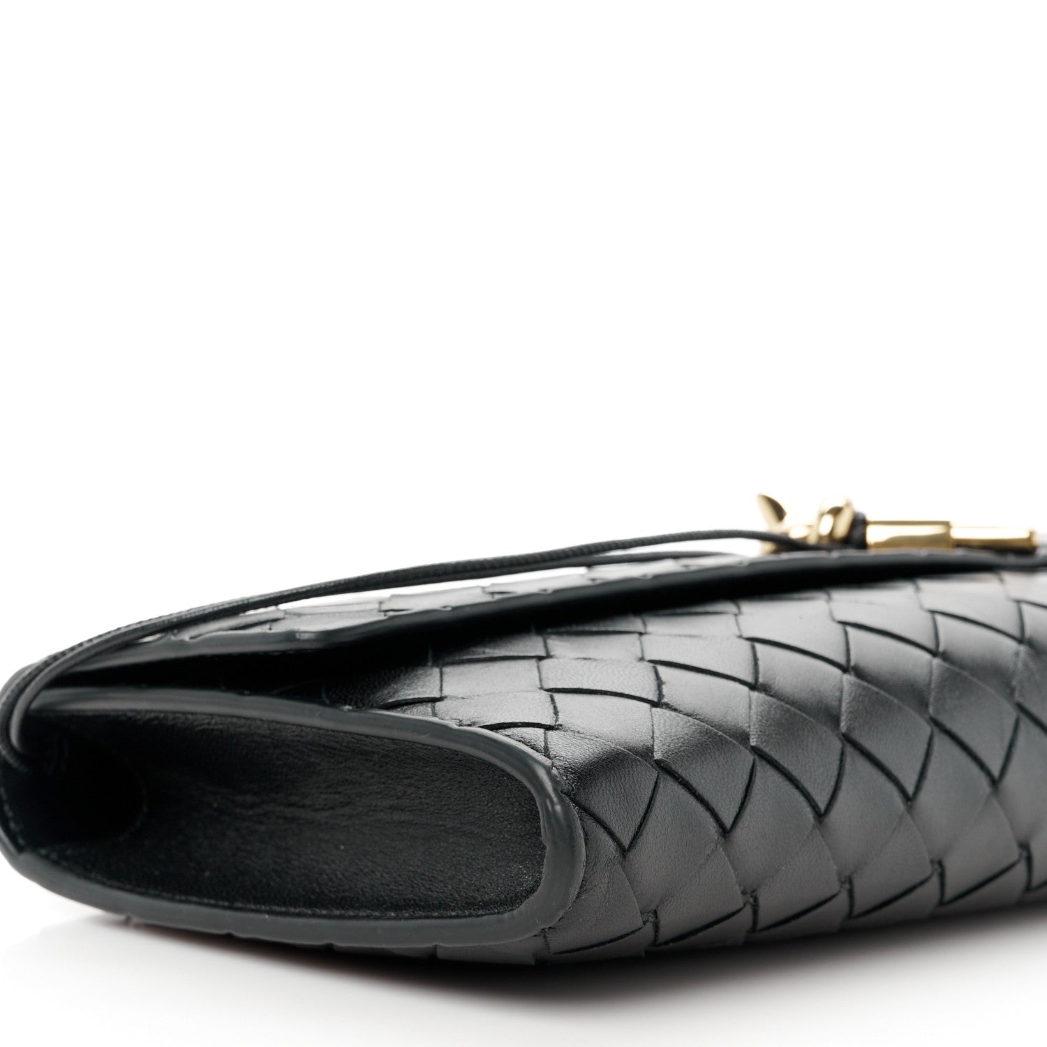 Bottega Veneta Nappa Intrecciato Long Andiamo Top Handle Clutch Black 9 of 10