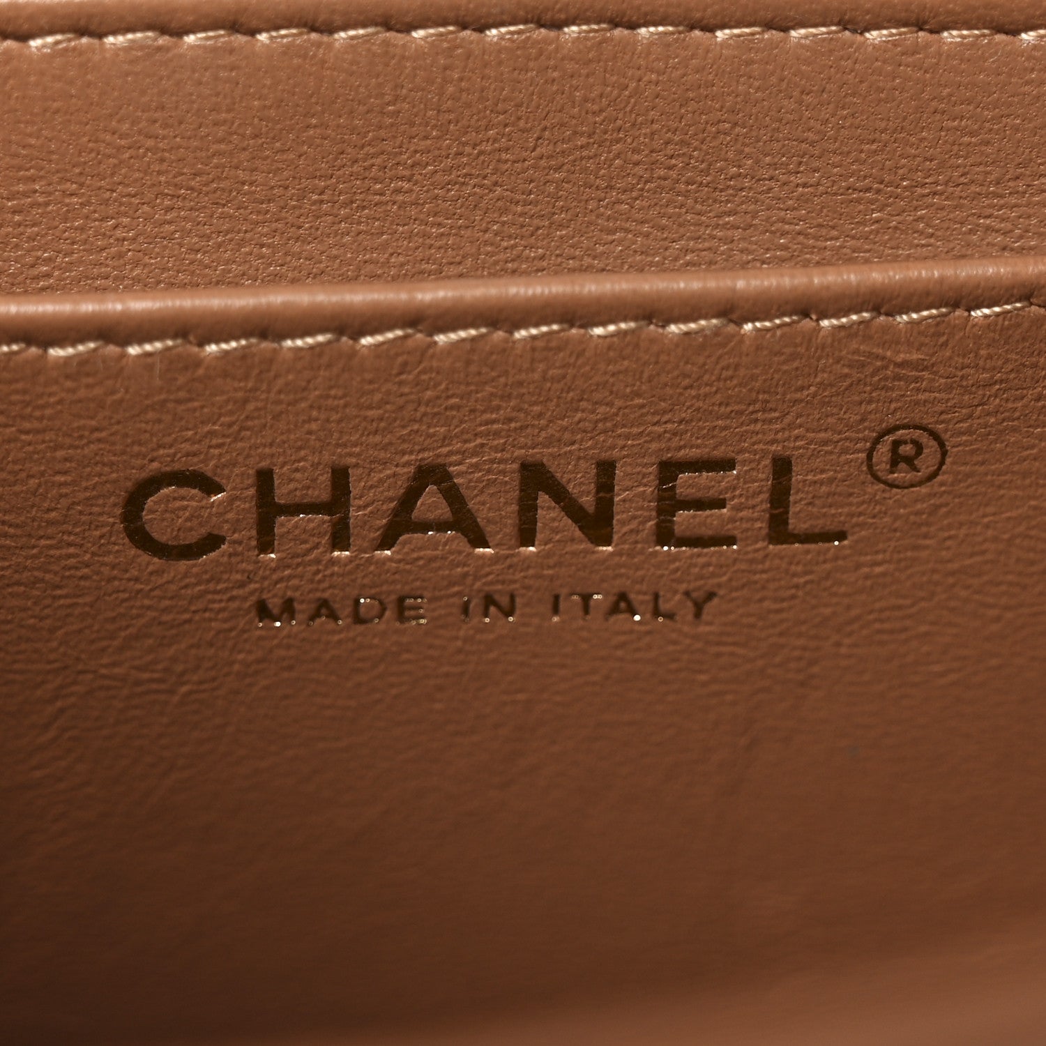 Chanel Lambskin Quilted Mini Rectangular Flap Brown 8 of 20