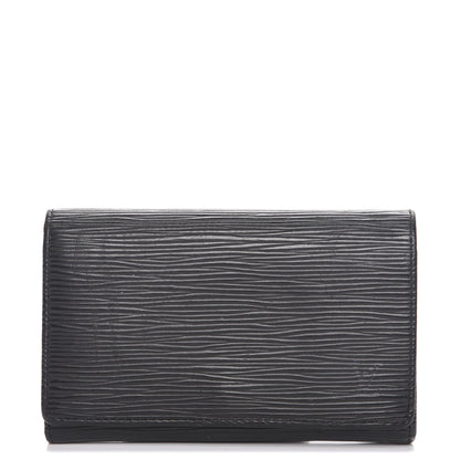 Louis Vuitton Epi Porte-Monnaie Billets Tresor Wallet Black 1 of 7
