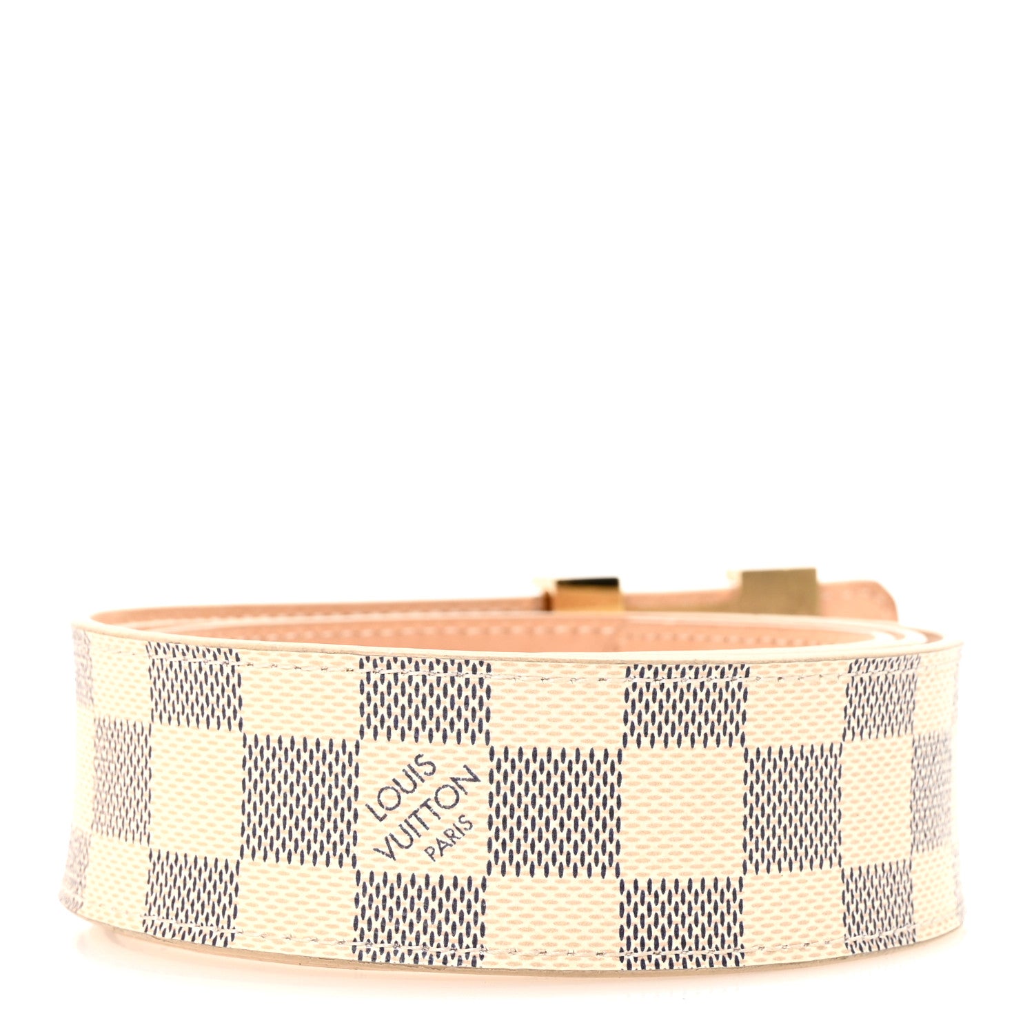 Louis Vuitton Damier Azur LV Initiales 95 38 Belt 2 of 5