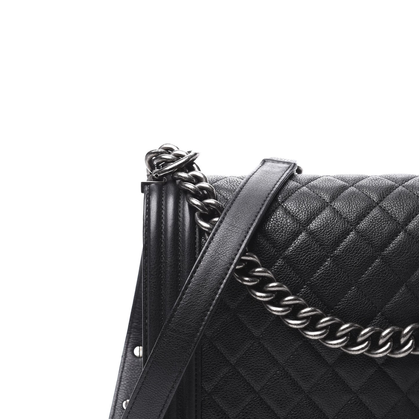 Caviar Quilted New Medium Boy Flap Black