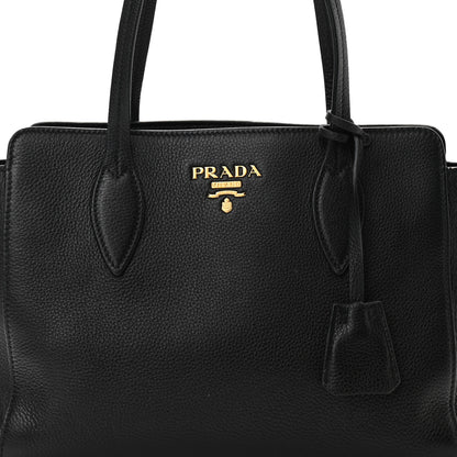 Prada Vitello Phenix Tote Black 9 of 12