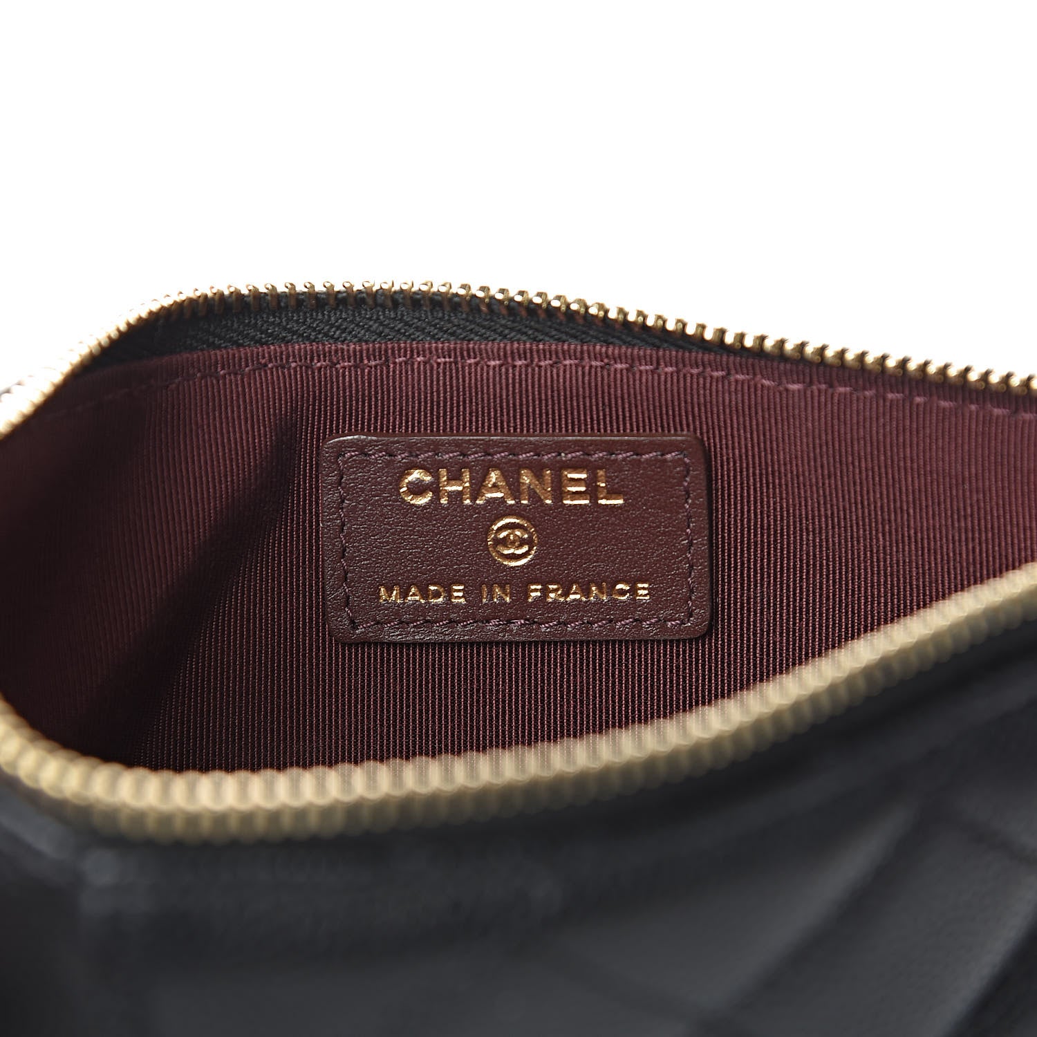 Chanel Caviar Quilted Classic Flat Wallet Pouch Black 7 of 8