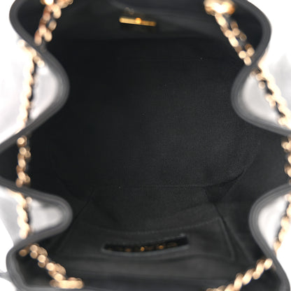 Chanel Lambskin Quilted Small Duma Drawstring Backpack Black 5 of 10