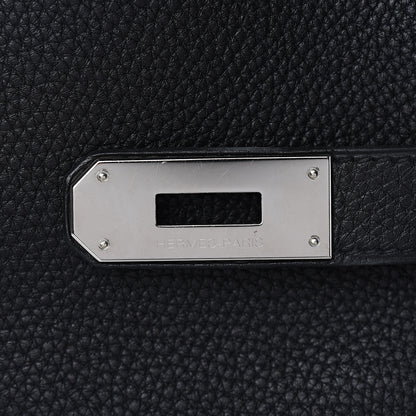 Hermes Taurillon Clemence Retourne Kelly 40 Black 19 of 34