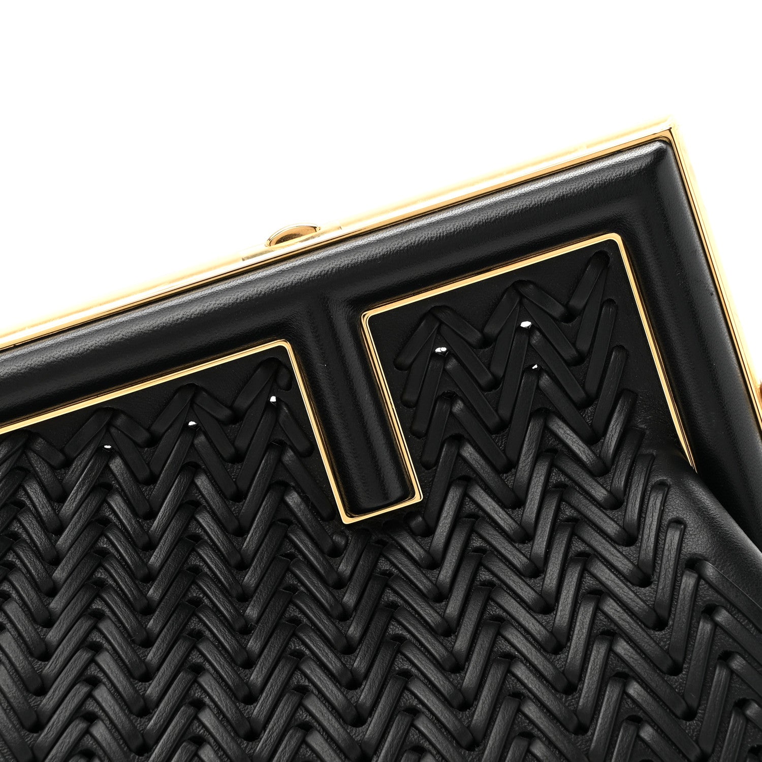 Fendi Vitello Grace Intreccio Nappa Small Fendi First Black 8 of 10