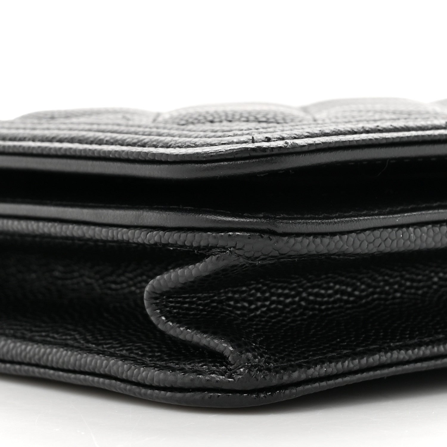 Chanel Caviar Quilted Boy Wallet On Chain WOC Black 11 of 12