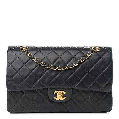 Chanel Lambskin Quilted Medium Double Flap Black 1 of 14