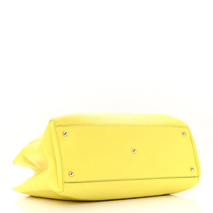 Gucci Calfskin Large Bamboo Shopper Tote Citrus 4 of 14